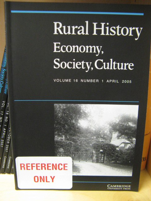 Rural History: Economy, Society, Culture: Volume 16, Number 1, April 2005