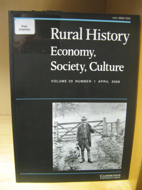 Rural History: Economy, Society, Culture: Volume 20, Number 1, April 2009