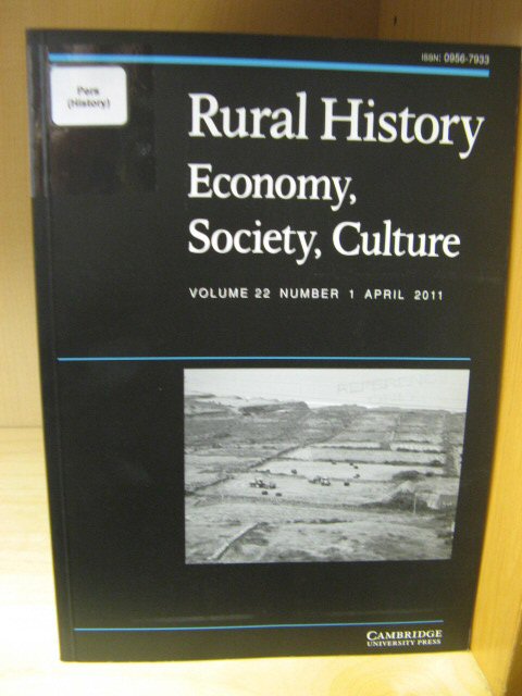 Rural History: Economy, Society, Culture: Volume 22, Number 1, April 2011