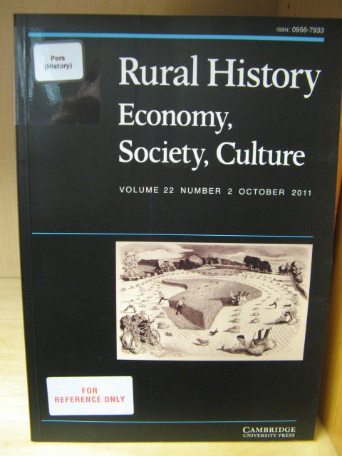 Rural History: Economy, Society, Culture: Volume 22, Number 2, October 2011