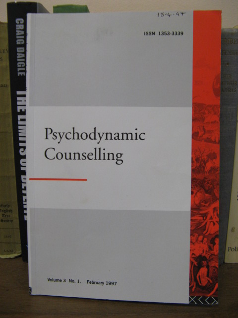 Psychodynamic Counselling, Volume 3, No. 1, February 1997