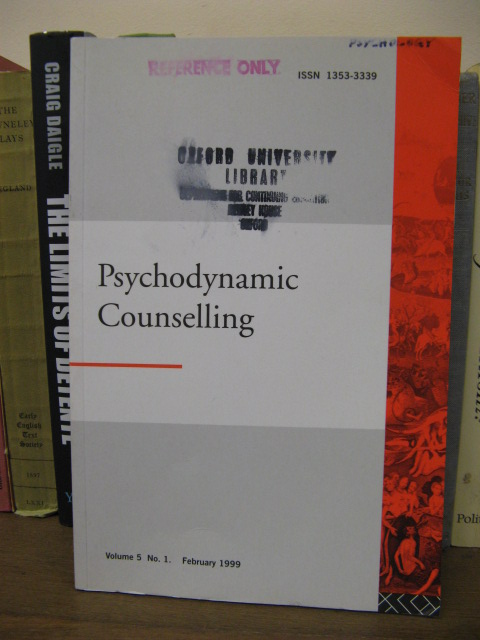 Psychodynamic Counselling, Volume 5, No. 1, February 1999