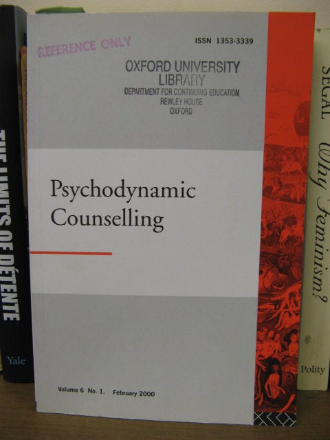 Psychodynamic Counselling, Volume 6, No. 1, February 2000