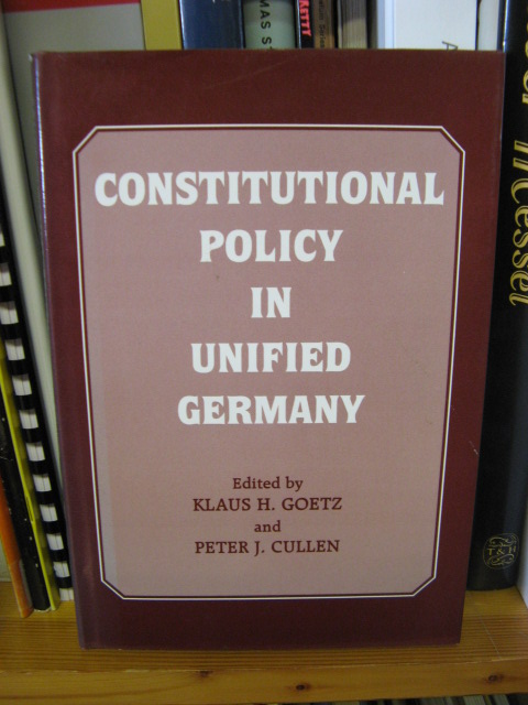 Constitutional Policy in Unified Germany