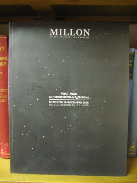 Millon: Post-War Art Contemporain & Editions, Mercredi 18 Novembre 2015