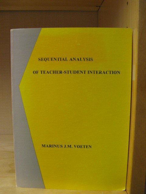 Sequential Analysis of Teacher-Student Interaction