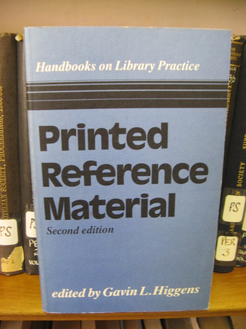 Handbooks on Library Practice: Printed Reference Material