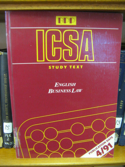 ICSA Study Text: English Business Law