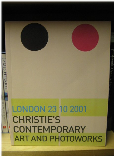 Christie's Contemporary Art and Photoworks: London, 23 October 2001