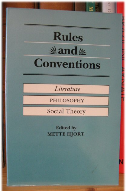 Rules and Conventions: Literature, Philosophy, Social Theory