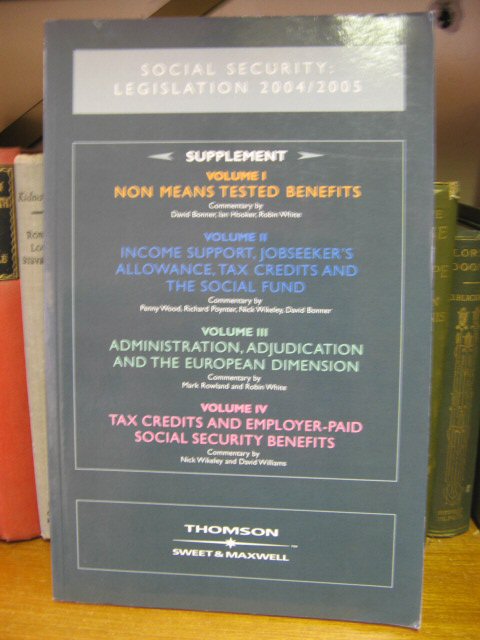 Social Security: Legislation 2004/2005