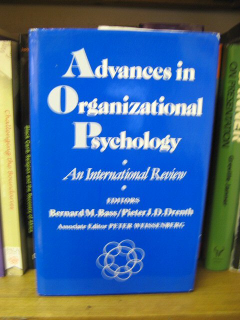 Advances in Organizational Psychology: An International Review