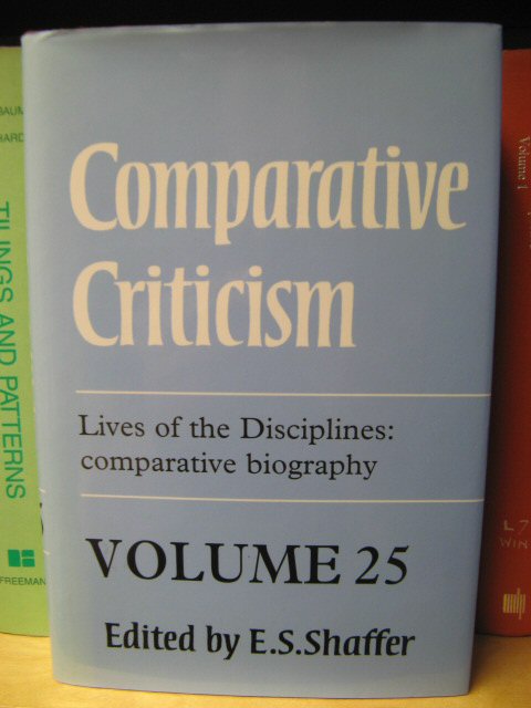 Lives of the Disciplines: Comparative Biography (Comparative Criticism: An Annual Journal)