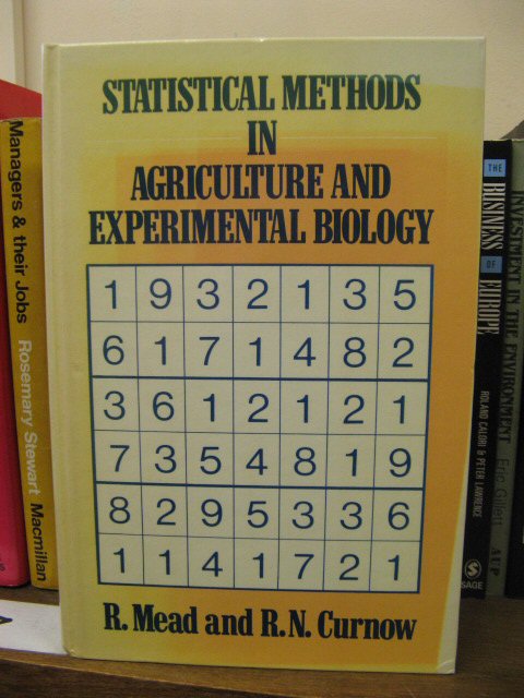 Statistical Methods in Agriculture and Experimental Biology