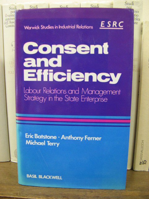 Consent and Efficiency: Labour Relations and Management Strategy in the State Enterprise