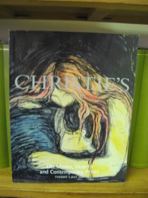 Christie's: London: Old Master, Modern and Contemporary Prints: Tuesday 3 July 2001