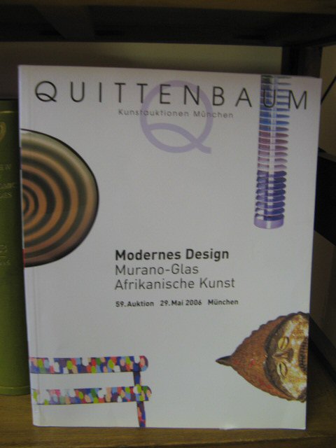 Quittenbaum: Kunstauktionen Munchen: 59. Auktion, 29. Mai 2006: Munchen: Modernes Design: Murano-Glas, Afrikanische Kunst