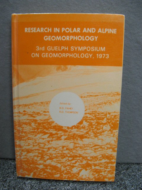 Research in Polar and Alpine Geomorphology