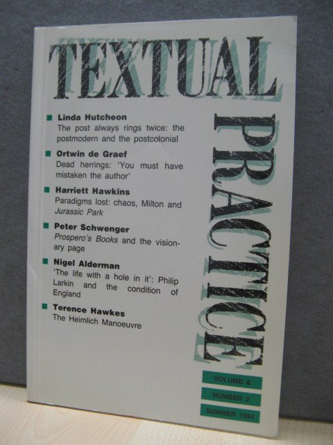 Textual Practice: Volume 8, Number 2, Summer 1994