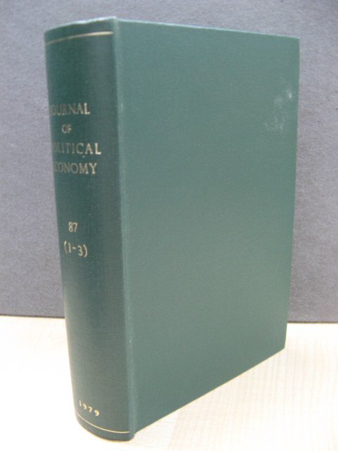 Journal of Political Economy: Vol. 87, Nos. 1-3