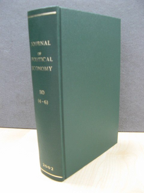 Journal of Political Economy: Vol. 110, Nos. 4-6