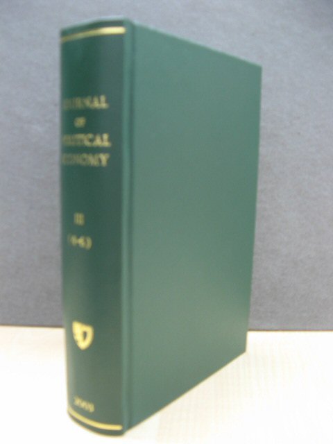 Journal of Political Economy: Vol. 111, Nos. 4-6