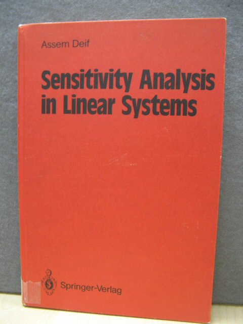 Sensitivity Analysis in Linear Systems