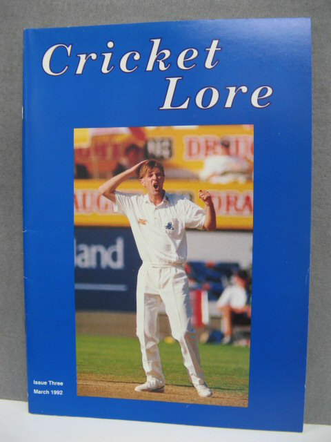 Cricket Lore: Issue Three, March 1992