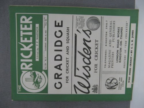 The Cricketer: Vol. XIV, No. 6: Saturday, June 10, 1933