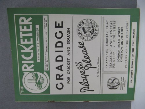 The Cricketer: Vol. XIV, No. 9: Saturday, July 1, 1933