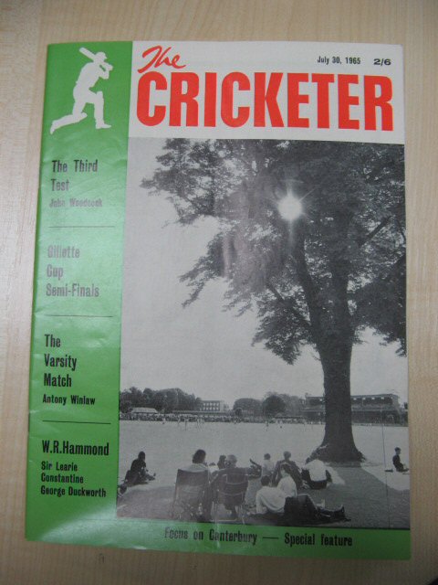 The Cricketer: Volume 46 No. 11 (New Series), July 30, 1965