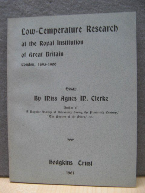 Low-Temperature Research at the Royal Institution of Great Britain, London, 1893 - 1900