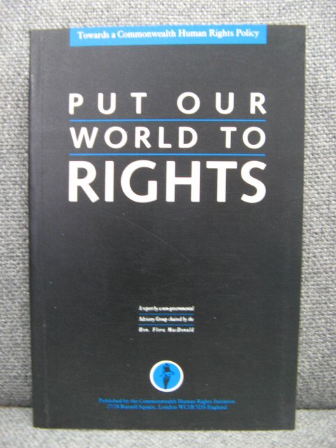 Put our World to Rights: Towards a Commonwealth Human Rights Policy