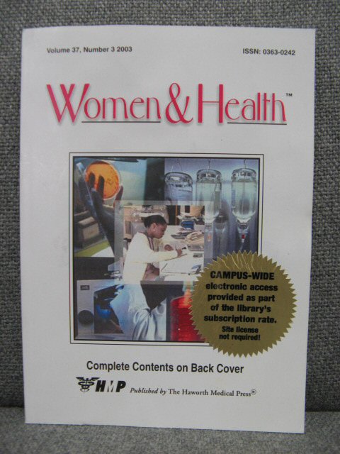 Women and Health: Volume 37, Number 3
