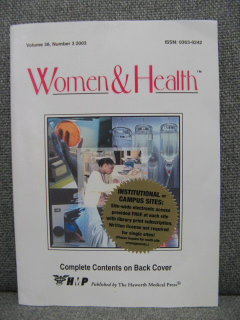 Women and Health: Volume 38, Number 3