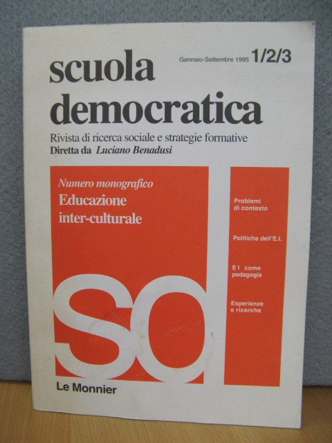 Scuola Democratica: Rivista di Ricerca Sociale e Strategie Formative: Gennaio-Settembre 1995, 1/2/3