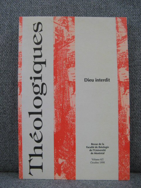 Dieu Interdit: Volume 6/2 (Octobre 1998)