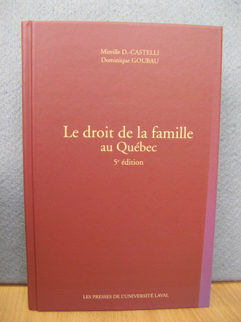 Le Droit de la Famille au Quebec