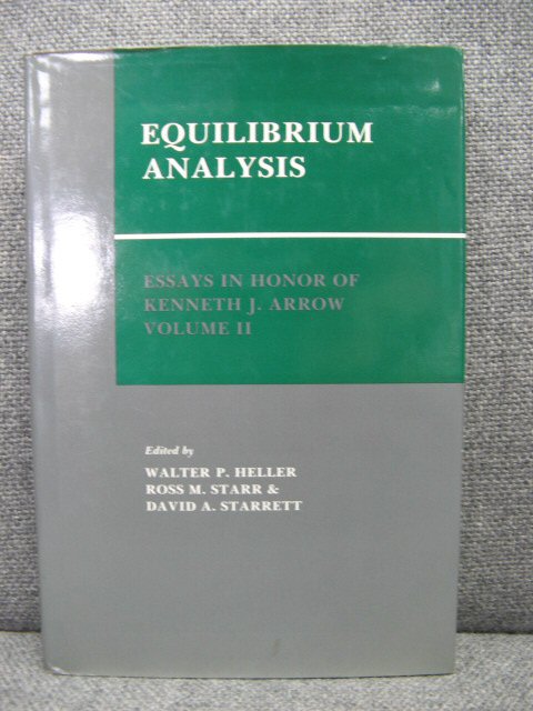 Equilibrium Analysis: Essays in Honor of Kenneth J. Arrow, Volume II