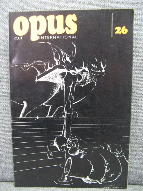Opus International 26: Juin 1971