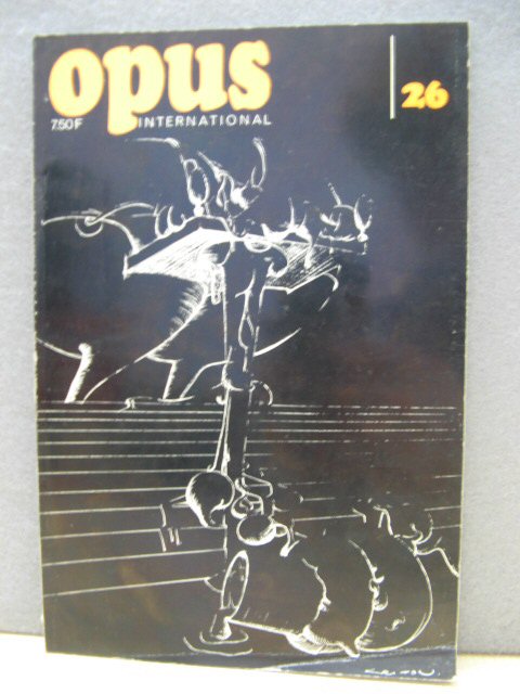 Opus International No 26, Juin 1971