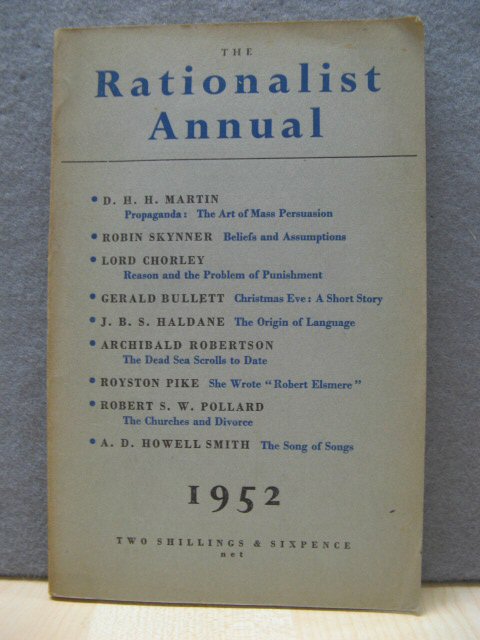The Rationalist Annual for the Year 1952