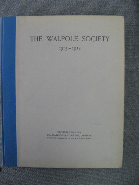 The Walpole Society 1913-1914: Volume 3