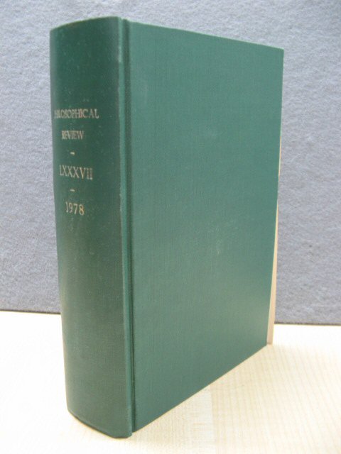 The Philosophical Review: Volume LXXXVII: 1978