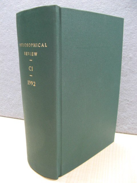 The Philosophical Review: Volume CI: 1992