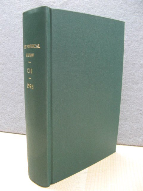 The Philosophical Review: Volume CII: 1993