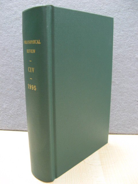 The Philosophical Review: Volume CIV: 1995