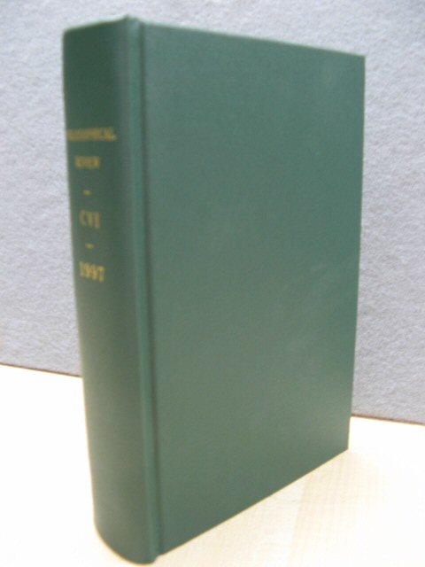 The Philosophical Review: Volume CVI: 1997