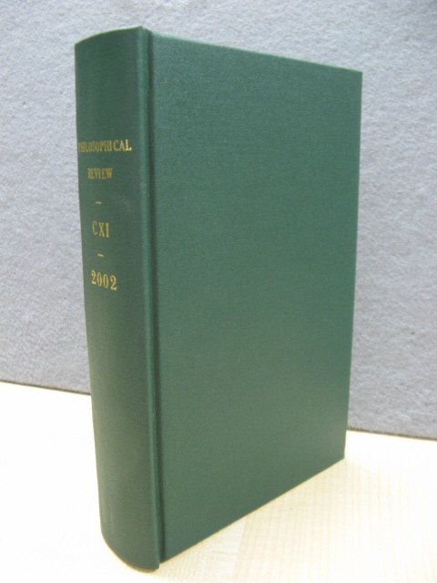 The Philosophical Review: Volume CXI: 2002