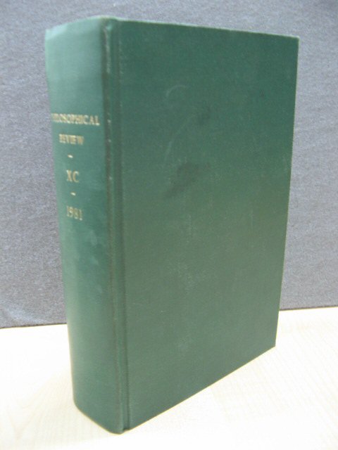 The Philosophical Review: Volume XC